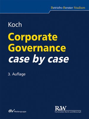 cover image of Corporate Governance case by case
